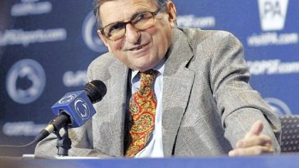 Joe Paterno on possible need for surgery and the time involved -- "I don't hear [six weeks]; I hear a couple of days."