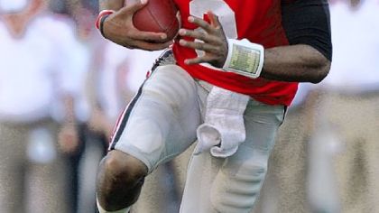 Ohio State's Terrelle Pryor, who's up against his old suitor, Penn State, Saturday night.