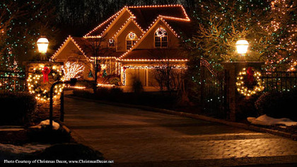 Christmas Decor is a company that will install lights and other decorations at your home.